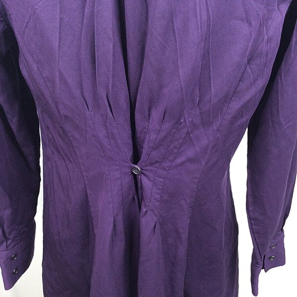 Soft Surroundings Allegretti Tunic Top Womens Size Small Long Sleeve Button Down - Picture 10 of 11